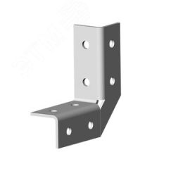Угол 3D, 8 отверстий, толщ. 4,0 мм, гор. цинк OSTEC 368125