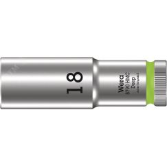Головка торцевая шестигранная 8790 HMC Deep DR 1/2 глубокая 18 x 83 мм WERA WE-004558