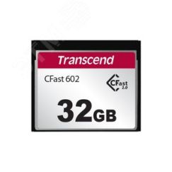 Карта памяти 32GB CFast 602, SATA III, MLC, 500 МБ/с Transcend TS32GCFX602