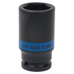 Головка торцевая ударная глубокая шестигранная 3/4', 34 мм King Tony 643534M