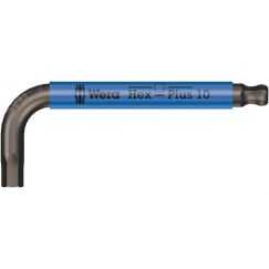 Ключ Г-образный 950 SPKS Multicolour с шаром 10 x 125 мм WERA WE-022677