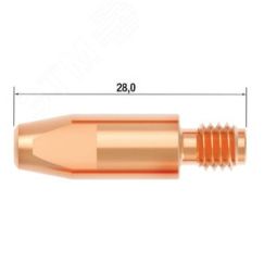 Наконечник контактный M6х28 мм CuCrZr D 1.2 мм (25 шт.) Fubag FB.CTM6.28-12L