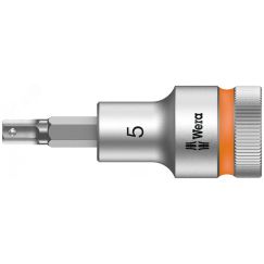 Головка торцевая со вставкой под внутренний шестигранник 8740 C Hex-Plus HF Zyklop DR 1/2 с фиксацией крепежа 5 x 60 мм WERA WE-003821
