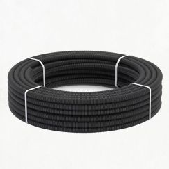 Труба гофрированная из нерж. стали SS304 PT 50А, черная, 10м Stahlmann 2259381