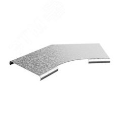 Крышка к углу плоскому плавному универсальному 45 град. к лотку 100, толщ. 1,5 мм, гор. цинк OSTEC 320417