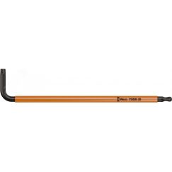 Ключ Г-образный 967 SPKL TORX BO Multicolour BlackLaser с шаром TX 30 x 122 мм с отверстием под штифт WERA WE-024357