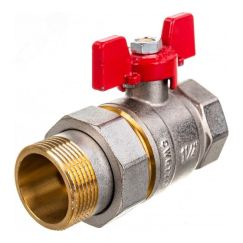 Кран шаровой с американкой 1 1/4 ВН/НР, ручка бабочка Rommer RBV-0005-0510232