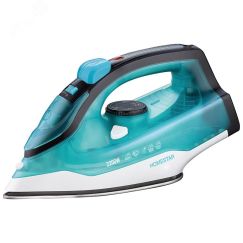 Утюг HS-4011 на 2200 Вт, подошва - нержавеющая сталь, цвет бирюзовый HomeStar 105380