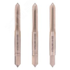 Метчик М 6,0х1,0 (Комплект 3шт) DIN352 HSSE 6h 50мм a=4,9 H-Tools 235801-A2-0060