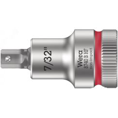 Головка торцевая 8740 B Hex-Plus HF Zyklop со вставкой под внутренний шестигранник DR 3/8 с функцией фиксации крепежа 7/32 x 35 мм WERA WE-003087