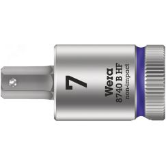 Головка торцевая 8740 B Hex-Plus HF Zyklop со вставкой под внутренний шестигранник DR 3/8 с функцией фиксации крепежа 7 x 38.5 мм WERA WE-003037