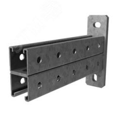 Консоль СТРАТ двойная 41х41, база 200, толщ. 2,5 мм, гор. цинк OSTEC 375502