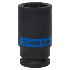 Головка торцевая ударная глубокая шестигранная 3/4', 33 мм King Tony 643533M