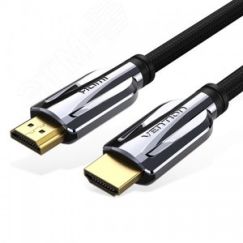 Кабель HDMI High speed v2.1 with Ethernet 19M на 19M, 1.5 м. Vention AALBG