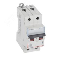 Выключатель автоматический двухполюсный 13А С DX3 6kA/10kA LEGRAND 407799