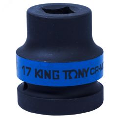 Головка торцевая ударная четырехгранная 1', 17 мм, футорочная King Tony 851417M