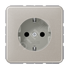 Розетка штепсельная SCHUKO 16A 250V платина JUNG CD1520PT