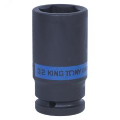Головка торцевая ударная глубокая шестигранная 3/4', 32 мм King Tony 643532M