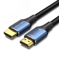 Кабель HDMI Ultra High Speed v2.1 with Ethernet 19M на 19M, 3 м. Vention ALGLI