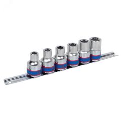 Набор торцевых головок 1/2', TORX Е-стандарт, E10-E20, 6 предметов King Tony 4106PR