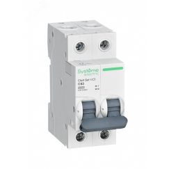 Выключатель автоматический двухполюсный 63А С 4.5kA 230В City9 Set SE (Systeme) C9F34263