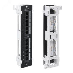 Патч-панель настенная, 12 портов RJ-45, категория 6, с подставкой, Du Cabeus PL-12-Cat.6-WL-Dual IDC