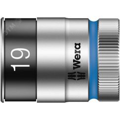 Головка торцевая шестигранная 8790 HMC HF Zyklop DR 1/2 с фиксацией крепежа 19 x 37 мм WERA WE-003739