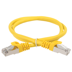 ITK Коммутационный шнур (патч-корд) кат.5E FTP PVC 15м желтый