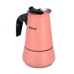 Кофеварка гейзерная KT-7148-1 темно-коралловый KITFORT КТ-7148-1