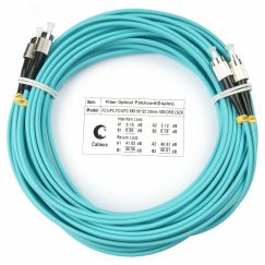 Шнур оптический duplex 25м FC-FC 50/125 мм OM3 LSZH Cabeus FOP-50-FC-FC-25m