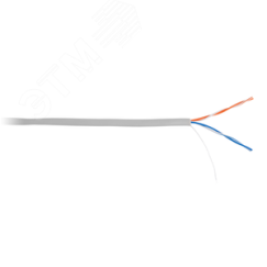 Кабель U/UTP 2 пары Кат.5 одножильный медный внутренний PVC серый 100м NETLAN EC-UU002-5-PVC-GY-1
