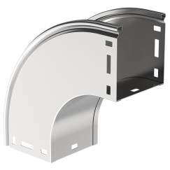 ESCA Поворот плавный 90град тип В20 80х80мм IEK