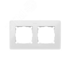 Рамка декоративная, 2 поста, Original, S82 Detail, белый-чёрный Simon 8200620-200