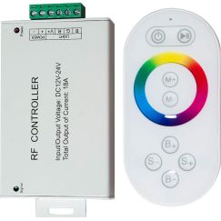 Контроллер к LED ленте RGB 12-24v с сенсорным белым ПДУ для LS606,607 FERON LD56