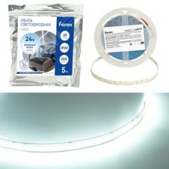 Лента светодиодная LEDх240/м 5м 22w/m 24в дневной FERON LS503 48831