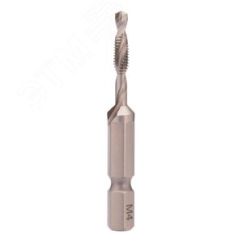 Метчик М 4,0х0,7 (Для шуруповерта, 3 в 1) HSS-G 6h 54мм a=1/4'' Ruko 270015