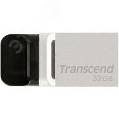 Флеш накопитель 32GB JetFlash 880, USB 3.0, USB Type A / micro USB, серебристый Transcend TS32GJF880S
