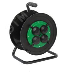Катушка пластиковая RP-4e-IP44 для подключения провода 4 розетки c заземлением с защитными крышками ЭРА Б0055423