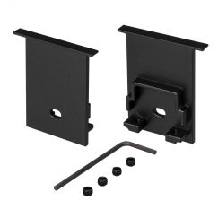 Заглушка SL-COMFORT-3551-F BLACK c отверстием (ARL, Металл) Arlight 031786