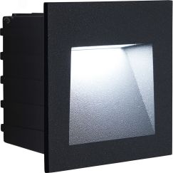 Светильник светодиодный ДВУ-3w 4000К IP65 квадрат черный FERON LN013