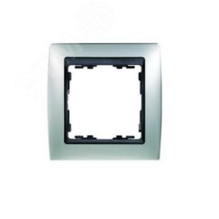 Рамка на 2 поста, S82, алюминий матовый - графит Simon 82824-33