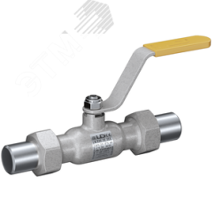 Кран шаровой стальной цельносварной штуцерный стандартнопроходной DN20 PN40 LD КШ.Ц.Ш.020.040.Н/П.02
