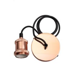 Патрон декоративный RETRO, провод 1м Е27 медь Jazzway JazzWay 5015975