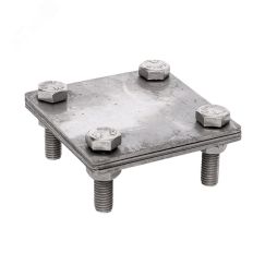 Зажим полоса 40 - полоса 40 (3 пластины 70x70мм) Ni PROxima EKF lp-g3105-ni