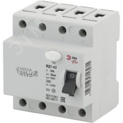 УЗО PRO NO-902-52 ВД1-63 4P 50А 30мА ЭРА Б0031891