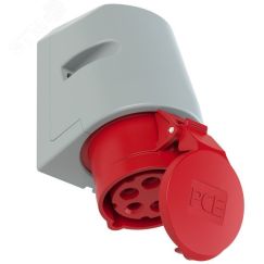 Розетка настенная 16A/400V/3P+N+E/IP44, безвинтовое подключение PCE 115-6tt