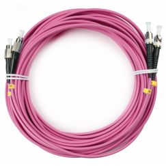 Шнур оптический duplex 10м FC-ST 50/125 мм OM4 LSZH Cabeus FOP-50-OM4-FC-ST-10m