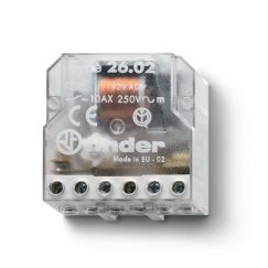 Реле шаговое электромеханическое, 2NO 10А, 3 состояния, контакты AgNi, питание 24В АC, монтаж в коробке, степень защиты IP20 FINDER 26.06.8.024.0000