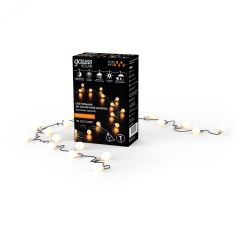 Гирлянда садовая на солнечной батарее 30 LED ламп Шары Белый свет Solar Gauss Gauss GS032