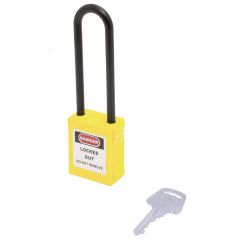 Замок безопасности навесной нейлоновая дужка BD-G32 Yellow ПТК 10260
